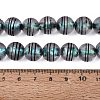 Frosted Handmade Foil Glass Beads Strands FOIL-Q002-02B-4