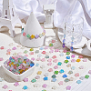 600Pcs 2 Colors Frosted Acrylic Charms OACR-PA0001-35-4
