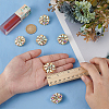 6Pcs Alloy Rhinestone 1-Hole Shank Buttons BUTT-FG0001-42C-3