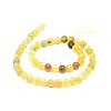 Natural Yellow Opal Beads Strands G-F674-07AB-8mm-2