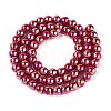 Electroplate Opaque Glass Beads Strands GLAA-T032-P6mm-AB23-2