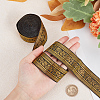 7M Flat Ethnic Style Polyester Ribbons OCOR-WH0003-010D-3