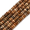 Natural Picture Jasper Beads Strands G-L635-A18-4x2mm-2