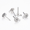 Non-Tarnish 304 Stainless Steel Stud Earring Findings STAS-K154-63P-1