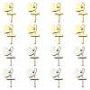 8Pcs 2 Colors Rack Plating Brass Pendants KK-YW0003-70-1