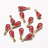 Antique Golden Plated Brass Enamel teardrop LS-X-KK-Q571-01G-1