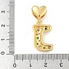 Brass Micro Pave Cubic Zirconia European Dangle Charms KK-P281-01G-J-3