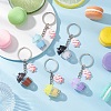 Imitation Bubble Tea Resin Pendant Keychain KEYC-JKC01234-1