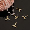 10Pcs Brass Micro Pave Cubic Zirconia Pendant ZIRC-SZ0001-60-6