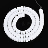 Opaque Solid Color Glass Beads Strands GLAA-N026-3x6mm-02-2