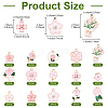 30Pcs 15 Styles Alloy Enamel Pendants ENAM-YW0005-75-3