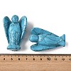 Dyed Synthetic Turquoise Carved Angle Figurines GG-CBA9C2C-A17-3