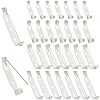 120Pcs 4 Styles Iron Brooch Findings IFIN-SP0001-33S-1