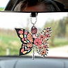 Colorful Butterfly Angel Acrylic Pendant Decoration RJEW-E007-03P-07-1