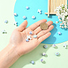 20Pcs 4 Styles Handmade Flower Printed Porcelain Ceramic Beads Strands PORC-YW0001-58-3