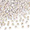500Pcs Plating Acrylic Beads PACR-TADJ0001-01H-1