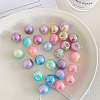 UV Plating Imitation Jelly Acrylic Beads OACR-N138-22A-1