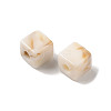 Two Tone Opaque Acrylic Beads MACR-M044-15-2