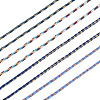 4 Rolls 4 Colors 4-Ply Polycotton Cord with Metallic Thread OCOR-TA0003-33D-3
