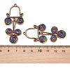 Tibetan Style Alloy Big Pendants AL-CBA606A-06-3