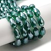 Electroplate Glass Beads Strands LS-EGLA-R008-15x10mm-2-2