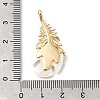Brass Micro Pave Cubic Zirconia Pendants KK-U061-01G-3