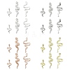 60Pcs 12 Styles Zinc Alloy Cabochons MRMJ-CJ0001-23-1