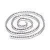 Tarnish Resistant 304 Stainless Steel Box Chains STAS-P219-23-F-2