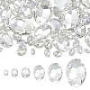 94Pcs 6 Style Pointed Back Glass Rhinestone Cabochons RGLA-FG0001-23-1