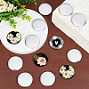 Flat Round Blank Badge Button Parts DIY-WH0430-387A-5