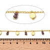 Brass Flat Round Link Chains CHC-H114-07G-09-3
