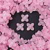 Frosted Transparent Acrylic Beads X1-OACR-P029-09B-01-1