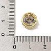 Brass Micro Pave Cubic Zirconia Multi-Strand Links KK-C111-01G-H-3