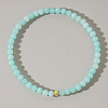 Dyed Natural White Jade Round Beaded Stretch Bohemian Bracelets OI9972-7-1