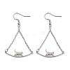 304 Stainless Steel Dangle Earrings EJEW-P271-12P-1