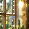 2Pcs Glass Butterfly & Cone Hanging Suncatchers HJEW-TADJ0021-6