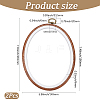PP & PVC Plastic Imitation Wood Cross Stitch Embroidery Hoops DIY-WH20055-058B-02-2