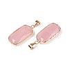 Natural Rose Quartz Pendants G-N349-03F-G-2