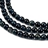 Natural Blue Tiger Eye(Dyed & Heated) Beads Strands G-M438-A04-01-3