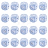 20Pcs Blue Cube Letter Silicone Beads 12x12x12mm Square Dice Alphabet Beads with 2mm Hole Spacer Loose Letter Beads for Bracelet Necklace Jewelry Making JX434N-1