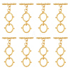 8Pcs Brass Toggle Clasps KK-ME0002-32-1