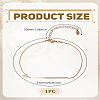 1Pc Stainless Steel Chain Anklet for Women AJEW-LP0006-48A-G-2