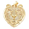 Brass Micro Pave Cubic Zirconia Pendants KK-M307-10G-1