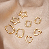 Brass Huggie Hoop Earrings EJEW-BC0001-02G-6