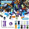 300Pcs Transparent Acrylic Beads Ink Wind Gradient Effect OACR-SP0001-64-2
