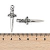 316 Surgical Stainless Steel Pendants STAS-G349-13AS-3