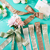 4 Rolls 4 Colors Satin Frayed Ribbon SRIB-TA0001-19-9