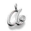 Brass Micro Pave Cubic Zirconia Pendants KK-B132-12P-A-1