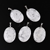 Natural Quartz Crystal Pendants G-T138-207C-1