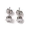 3 Pairs 3 Styles 304 Stainless Steel Hoop & Studs Earrings Set for Women EJEW-K279-13P-3